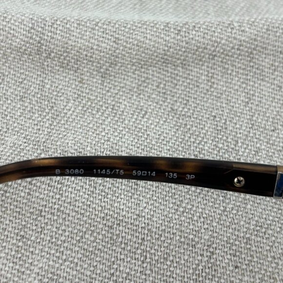 Burberry BE3080 Sunglasses with Case - Gold rim and Brown Polarized Lenses - Picture 4 of 6